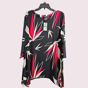 NWT Alfani Women Palm Tunic Size L)